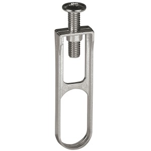 Supporto centrale Hettich, rigido, 15/30 mm, nichelato, per tubi ovali.
