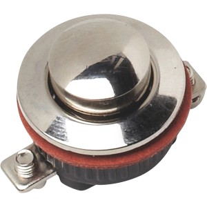 Pulsante campanello da incasso OBI, singolo, effetto acciaio inox, adatto per placche campanello.