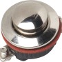 Pulsante campanello da incasso OBI, singolo, effetto acciaio inox, adatto per placche campanello.