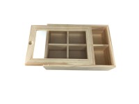 Cassetta Pieghevole In Legno - 34.5x29.5x23.5 Cm, Montaggio Senza Attrezzi, Multiuso - Foto 8