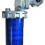 Filtro a cartuccia t.b.t. con corpo filtro blu.