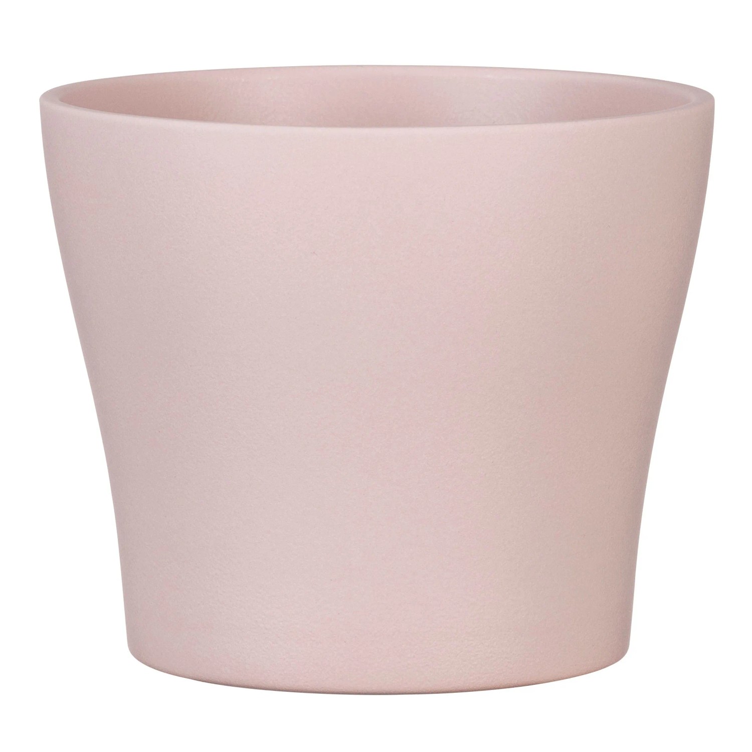 Vaso per fiori Scheurich 808 color rosa cipria, in ceramica, Ø 11,1 cm.