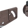 Kit montaggio Hettich SlideLine 1, marrone, per porta scorrevole fino a 12kg, plastica.
