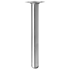 Gamba per tavolo Hettich, Ø 30 mm, altezza 300 mm, effetto acciaio inox per mobili.