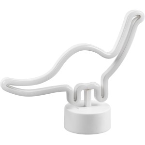Lampada da tavolo Reality LED Bronto bianca a forma di dinosauro, 20,5x27x8,5 cm.