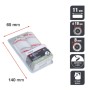 Due ricambi mini rullo per pittura Nespoli Teflon sup lisce 11 cm_2