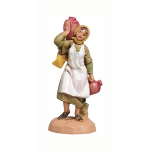 Statuina portatrice d'acqua per presepe, parte della collezione Presepe.