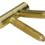 Due cerniere a scomparsa in acciaio nichelato (Ø 8 mm) per ferramenta per mobili.