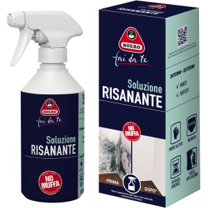 Boero antimuffa in flacone spray e scatola. Soluzione antimuffa per risanamento.