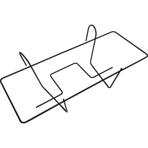 Supporto per fioriera da balcone in metallo nero per appendere alla ringhiera.