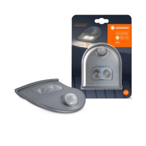 Lampada da parete per esterni Ledvance DoorLED Down argento con sensore di movimento.