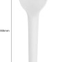 Cucchiaio monouso bianco t.b.t. della categoria Stoviglie, lunghezza 165mm, larghezza 35mm.