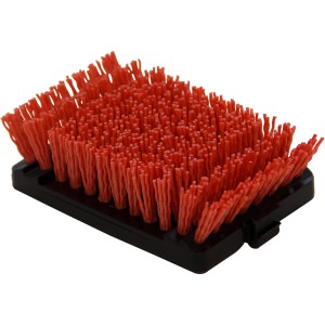 Testina di ricambio Char-Broil Cool Clean per spazzola per griglia, setole rosse.