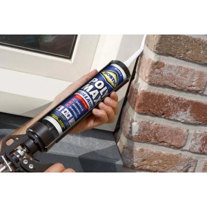 Cartuccia con pistola sigillante che applica silicone.