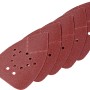 Fogli abrasivi LUX per levigatrice a delta Black+Decker, 95x135mm, grana K240, set da 5, marrone rossiccio.