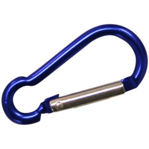 Moschettone blu per applicazioni versatili.