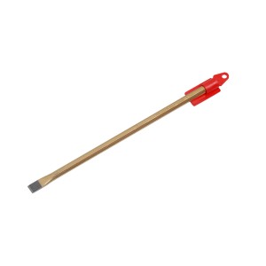 Scalpello da elettricista LUX 300 mm Comfort, scalpello stretto in acciaio al cromo vanadio con protezione per le mani.