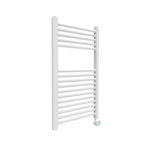 Radiatore t.b.t. bianco con barre riscaldanti orizzontali.