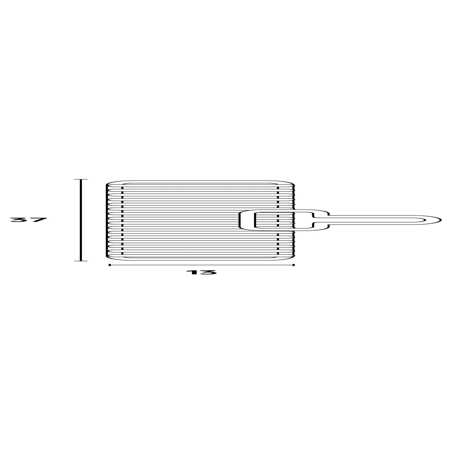 Griglietta Lisa per barbecue per arrosticini L 37 cm_9