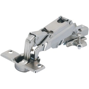 Dettaglio di una cerniera per mobili t.b.t. in metallo.