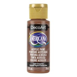 Colore acrilico marrone cannella di DecoArt Americana per progetti fai-da-te.