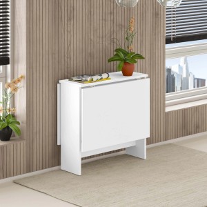 Tavolo pieghevole salvaspazio Artemio bianco 130x76x74 cm