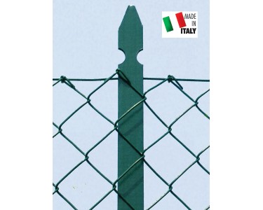 Set 5 Paletti A T Per Recinzione In Acciaio ZinCATO - H:150 Cm 30x30x3 Mm | Per Giardino, Orto, Terreni