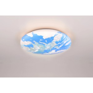 Plafoniere t.b.t. con design a mappa terrestre, lampada da soffitto.