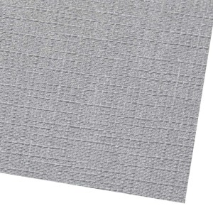 Tappetino antiscivolo al metro 50 cm x 20 m Grigio Perla PVC Effetto Tessile