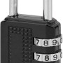 Lucchetto a combinazione nero di t.b.t. per maggiore sicurezza.
