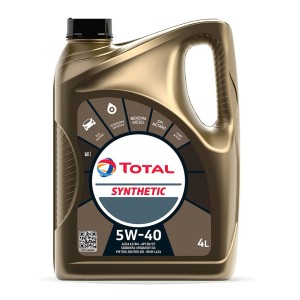 Olio motore Total 5W-40, confezione da 4 litri per motori benzina e diesel.