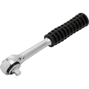 Cricchetto 6,3 mm (1/4) lungo 18 cm con impugnatura soft-touch nera per lavori di montaggio.