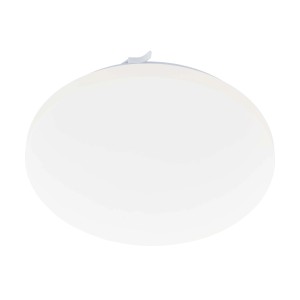 Plafoniera LED t.b.t. bianca e rotonda per montaggio a soffitto.