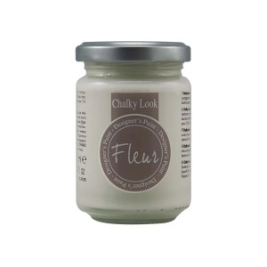 Colore Fleur Chalky Look in barattolo di vetro per progetti fai-da-te.
