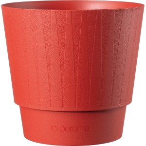 Vaso per piante t.b.t. rosso per interni ed esterni.