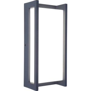 Moderna lampada da parete per esterni a LED Lutec Qubo antracite per giardino e terrazza.