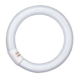Lampada fluorescente Osram G10q, 32W, bianco neutro, forma rotonda per illuminazione cucina e ingresso.