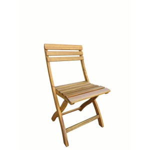 Sedia da giardino pieghevole in legno. Ideale per balconi e terrazze.