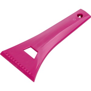 Raschiaghiaccio Trend rosa in plastica con manico e bordo raschiante.