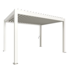 Pergola in metallo Biohort 4 m x 3 m bianca