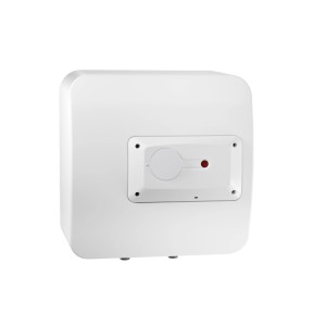 Scaldabagno t.b.t. bianco con comandi.