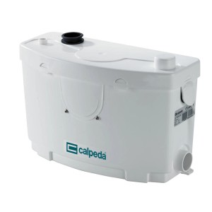 Stazione di sollevamento bianca per acque reflue WC di Calpeda.