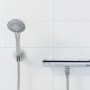 Set doccia Wenko Basic Line, 2 pezzi, cromato, con soffione e flessibile.