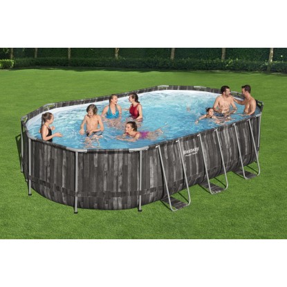 Piscina fuori terra tubolare in pvc/acciaio Bestway Pw Steel 610x366x122 cm