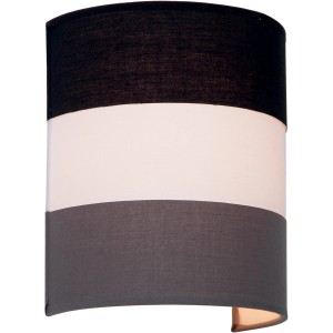 Applique t.b.t. moderna con strisce in nero, bianco e grigio.