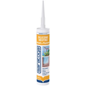 Saratoga silicone neutro 280 ml bianco