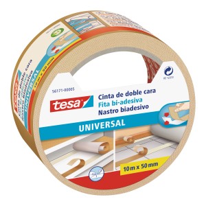 Nastro biadesivo universale Tesa, 10m x 50mm.