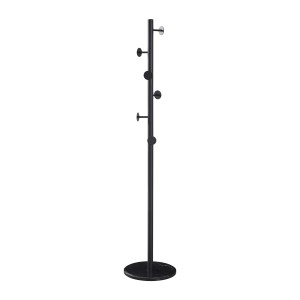 Piantana appendiabiti in metallo 37x37x174 nero