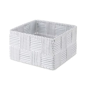 Organizer taglia S Toronto bianco grigio 12x12x7 cm