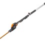Tagliasiepi telescopico a batteria Worx WG252E.9 20V Solo con testa regolabile e asta telescopica.